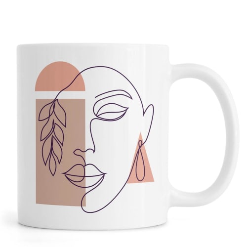 Art de la table Bols, tasses et mugs | Mug en céramique en Blanc ivoire - KQ08802