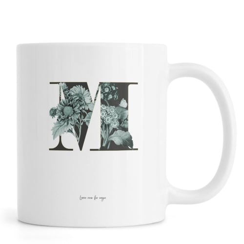 Art de la table Bols, tasses et mugs | Mug en céramique en Blanc & Vert - SH07453