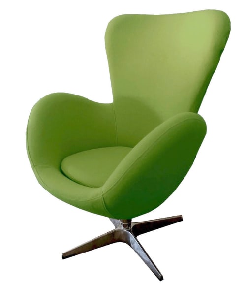 Canapés et fauteuils Fauteuils | Fauteuil design en tissu vert pistache - TX05725