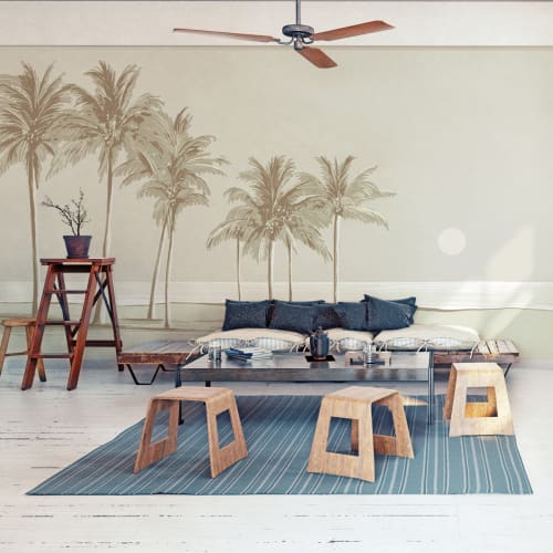 Papier peint panoramique palmiers - 250x170