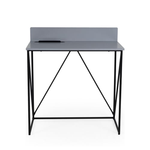 Meubles Bureaux et meubles secrétaires | Bureau en bois L80cm gris - JO63415