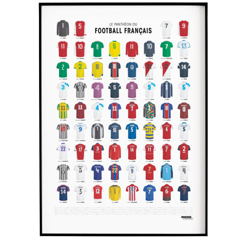 Déco Affiches et posters | Affiche d'art le panthéon du football français 50 X 70 cm - XX67486