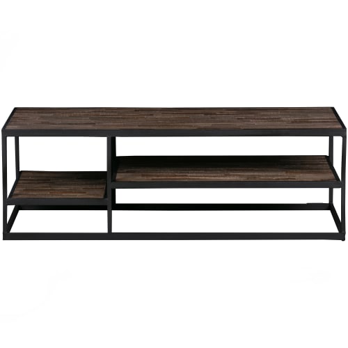 Meubles Tables basses | Table basse bois et métal industrielle - YK41444