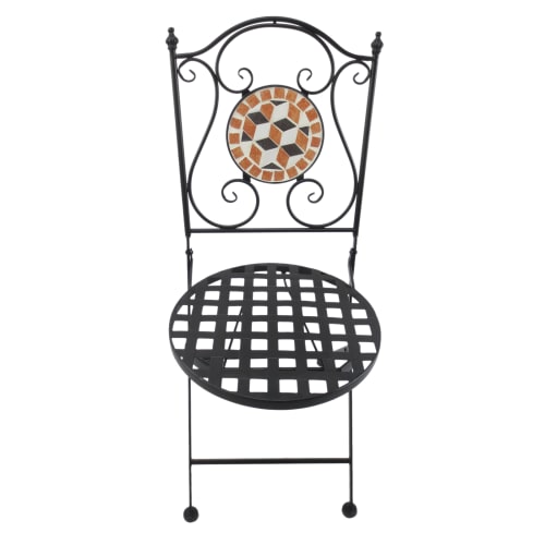 Salon De Jardin 2 Places Style Fer Forge Mosaique Maisons Du Monde