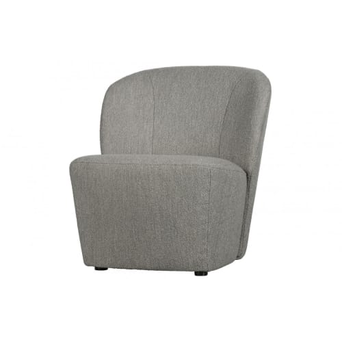 Canapés et fauteuils Fauteuils | Fauteuil relax en tissu bouclé gris - FH02151
