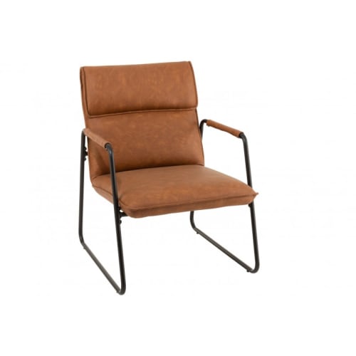 Canapés et fauteuils Fauteuils | Fauteuil vintage en simili camel - OZ61827