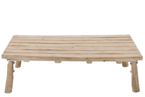 Meubles Tables basses | Table basse rectangulaire chêne massif naturel L120 - FJ80801