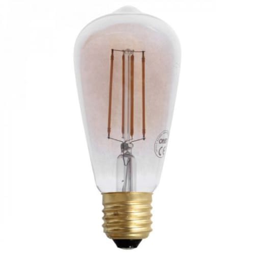 Verre Jaune chaud E27 60.00W 220.00V 240 V 60 W Blanc chaud lumières britannique vintage ampoules Edison style rétro Old Fashioned Vis ampoule Dimmable décoratifs spirale Filament lampe E27 220 