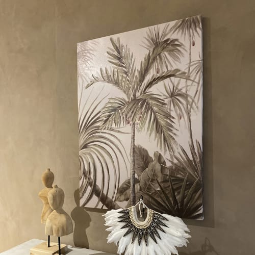 Déco Toiles et tableaux | Toile imprimée palmiers 60x80 - KW94069