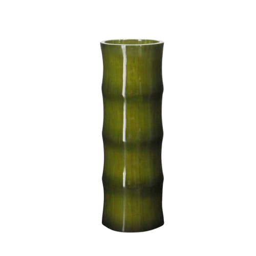 Déco Vases | Vase en bambou vert H40cm - AF17052