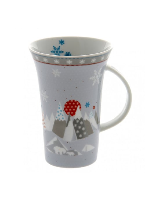 Mug En Porcelaine Grise New Mountain Maisons Du Monde