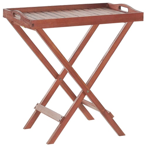 Jardin Ensemble table et chaises de jardin | Set de terrasse table et 2 chaises en bois foncé - UD76544