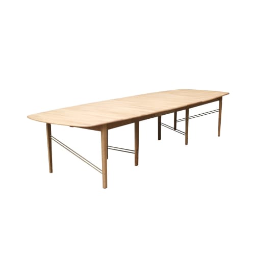 Meubles Tables à manger | Table chêne clair naturel 378 cm - TT10787