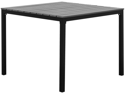 Jardin Tables de jardin | Table en aluminium gris 95 x 95 cm - GW31014
