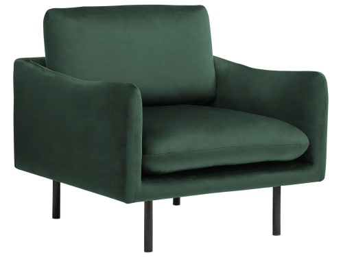 Canapés et fauteuils Fauteuils | Fauteuil en velours vert - HV89468