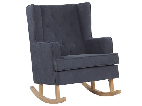 Canapés et fauteuils Fauteuils | Fauteuil à bascule en tissu gris - OJ47341