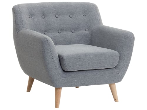 Canapés et fauteuils Fauteuils | Fauteuil en tissu tapissé gris - AB26699