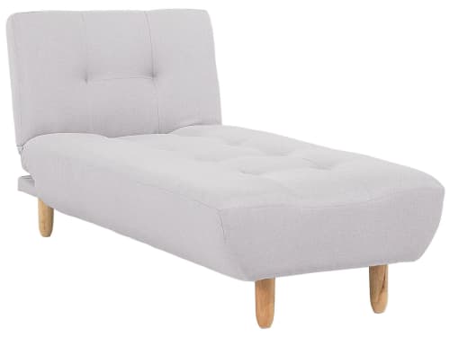 Canapés et fauteuils Canapés modulables | Chaise longue en tissu gris clair - WO64463