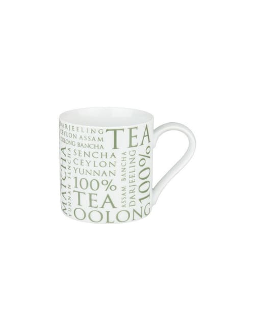 Mug En Porcelaine Tea Blanc 370ml Konitz Maisons Du Monde