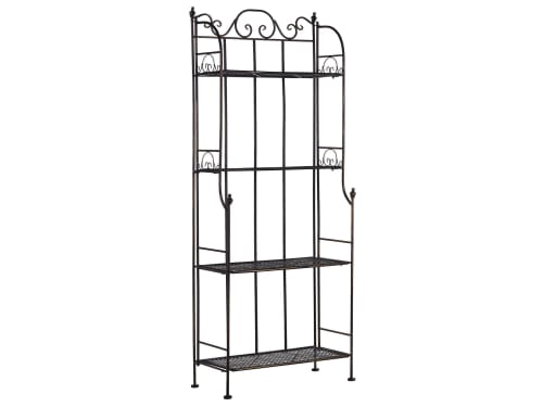 etagere de jardin noire 4 niveaux isernia maisons du monde