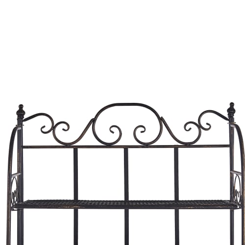 etagere de jardin noire 4 niveaux isernia maisons du monde