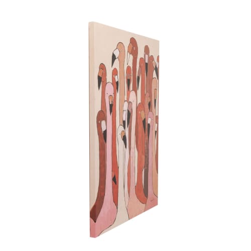 Déco Toiles et tableaux | Toile flamants roses 90x120 - ST46556