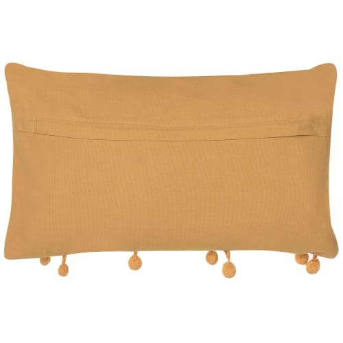 Coussin - jaune en velours 50x50 cm uni CAITH