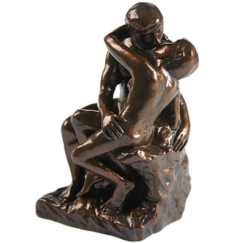 Déco Statuettes et figurines | Figurine reproduction Le Baiser de Rodin H9,5cm - JX79555