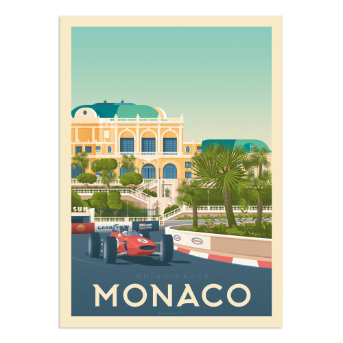  Affiche  Monaco 30x40 cm Maisons  du  Monde 