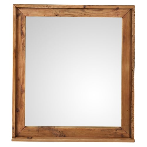 Déco Miroirs | Miroir en pin recyclé 80 x 90 cm - SZ14217