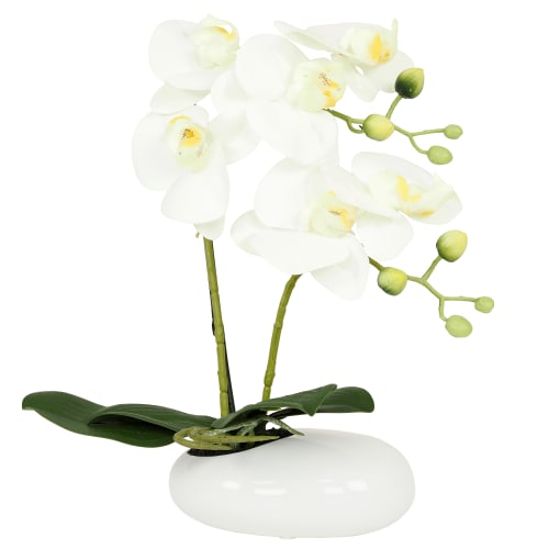 Plante Fleur Artificielle Orchidée Toucher Naturel, H35cm KATHALENA |  Maisons du Monde
