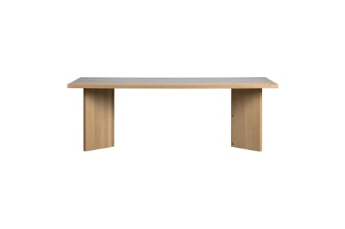 Meubles Tables à manger | Table à manger en bois 90x220cm bois clair - UJ10079