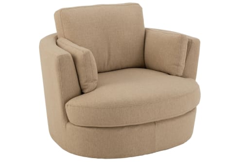 Canapés et fauteuils Fauteuils | Fauteuil pivotant à 360° en tissu - RZ06074