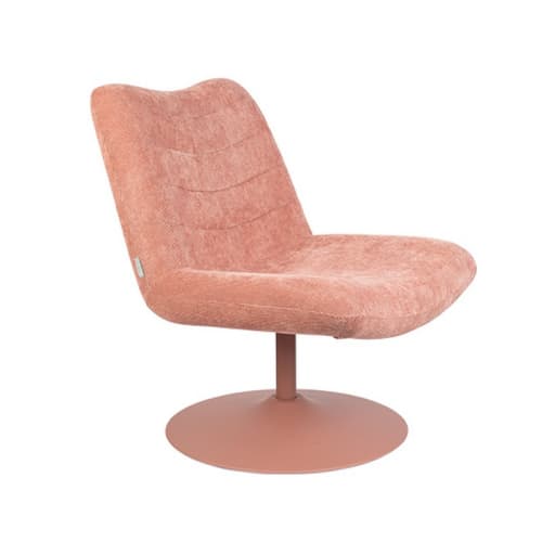 Canapés et fauteuils Fauteuils | Fauteuil lounge en velours Rose - DV44220
