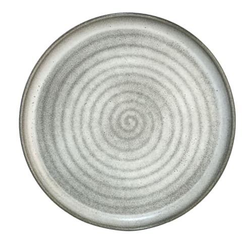 Art de la table Assiettes | Assiette plate en porcelaine gris 33 cm - PO31621
