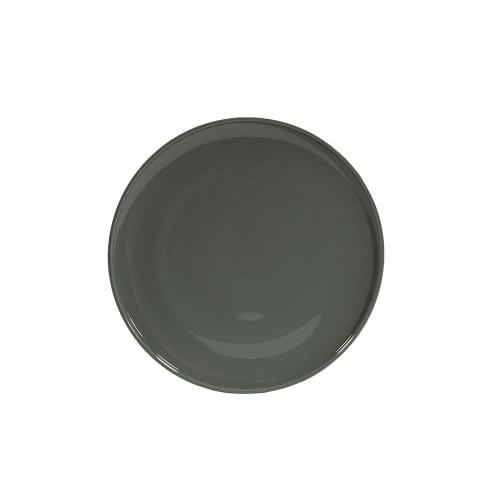 Art de la table Assiettes | Assiette dessert en porcelaine gris 19.5 cm - IO05912