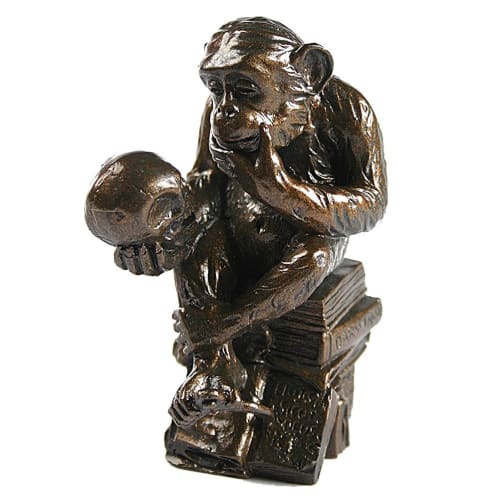 Déco Statuettes et figurines | Figurine reproduction le singe savant de Rheinhold H20cm - PU22422