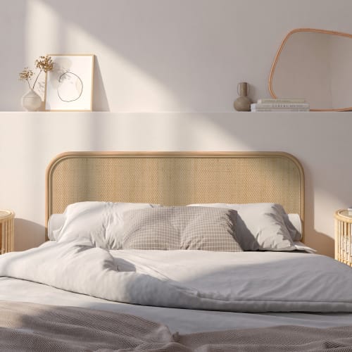 Testiera letto in rattan incannicciato 160 cm Paulette