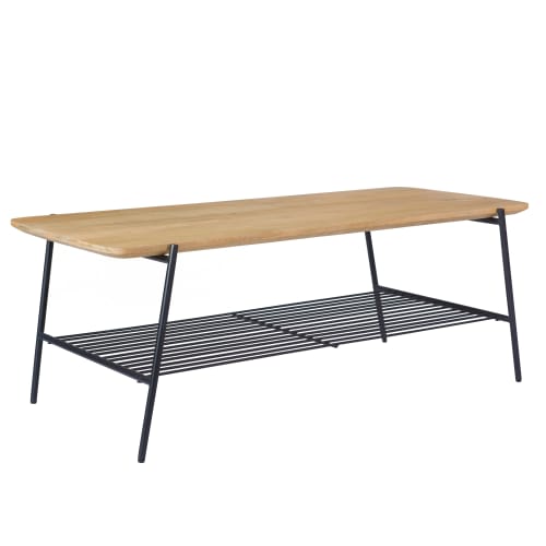 Meubles Tables basses | Table basse rectangulaire en bois et métal - ME12571