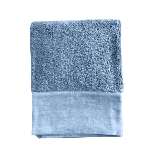 Drap de bain 70x140 bleu marine en coton 450 g/m² VOLHIRONDELLE