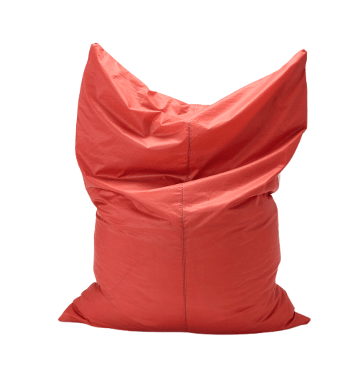 Canapés et fauteuils Poufs | Pouf géant en toile de montgolfière recyclée rouge - MM62848