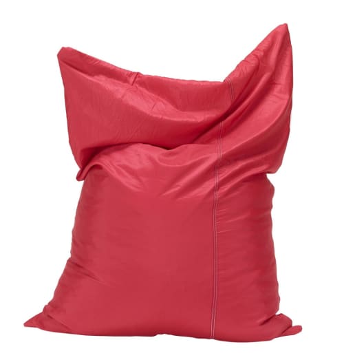 Canapés et fauteuils Poufs | Pouf géant en toile de montgolfière recyclée rouge - RH57060
