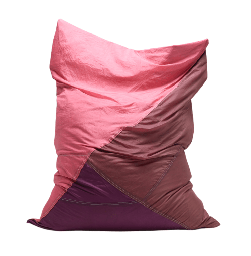 Canapés et fauteuils Poufs | Pouf géant en toile de montgolfière recyclée rose - XG64901