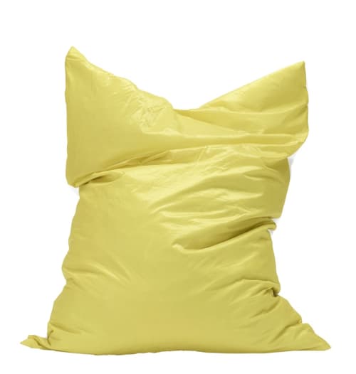 Canapés et fauteuils Poufs | Pouf géant en toile de montgolfière recyclée jaune - UD38051