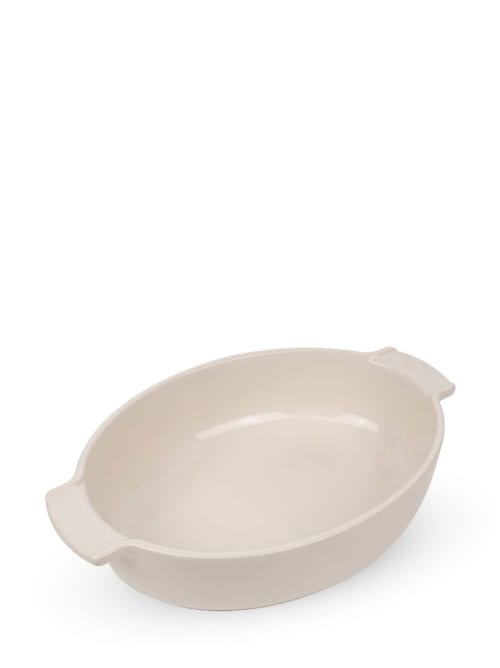 Plat four céramique ovale écru 31cm APPOLIA Maisons du Monde