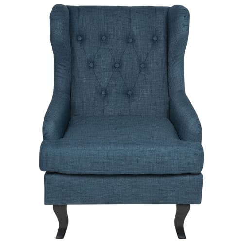 Canapés et fauteuils Fauteuils | Fauteuil en tissu tapissé bleu foncé - AG46093