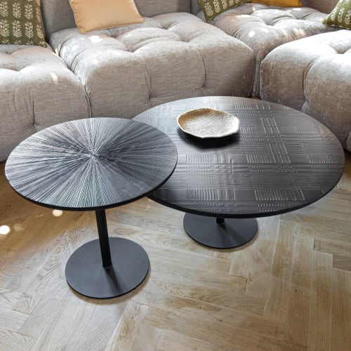 Meubles Tables basses | Table basse ronde en bois de manguier - AA18280