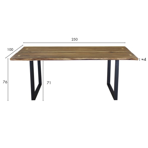 Meubles Tables à manger | Table en bois d'acacia 2.5m - IH26093