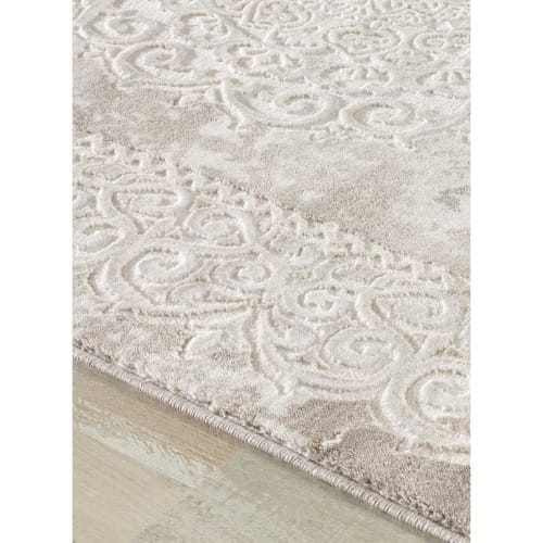 Alfombra de salón motivo arco crema 160x230 HARMONIE