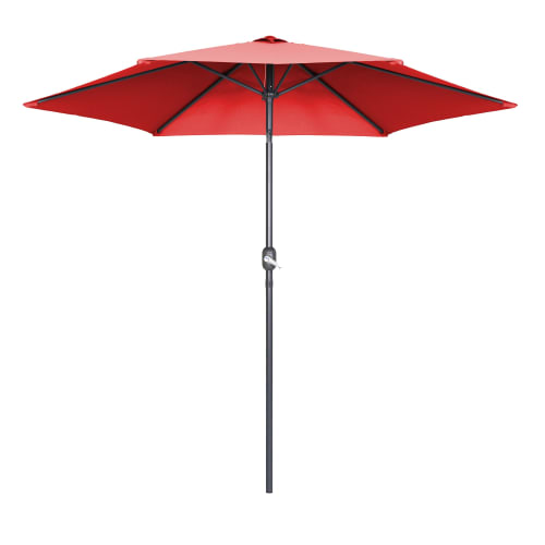 Jardin Parasols | Parasol droit en aluminium rouge - AB41784